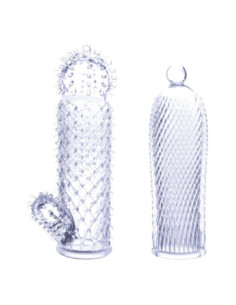 NMC 2 SEDUCTIVE TICKLER SLEEVES SET CLEAR