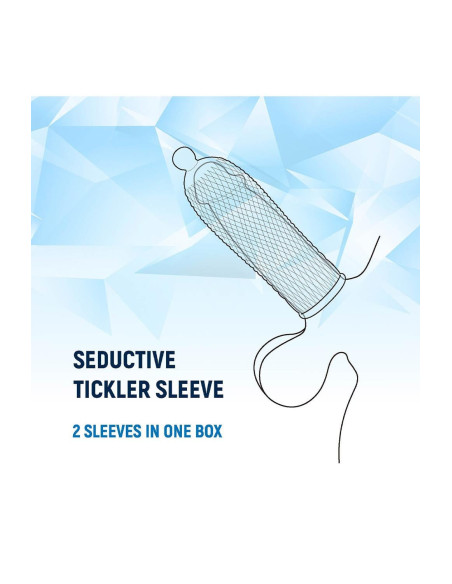 NMC 2 SEDUCTIVE TICKLER SLEEVES SET CLEAR