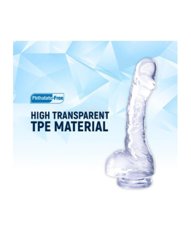 NMC 4 INCH REALISTIC MINI  DILDO WITH SUCTION CUP CLEAR