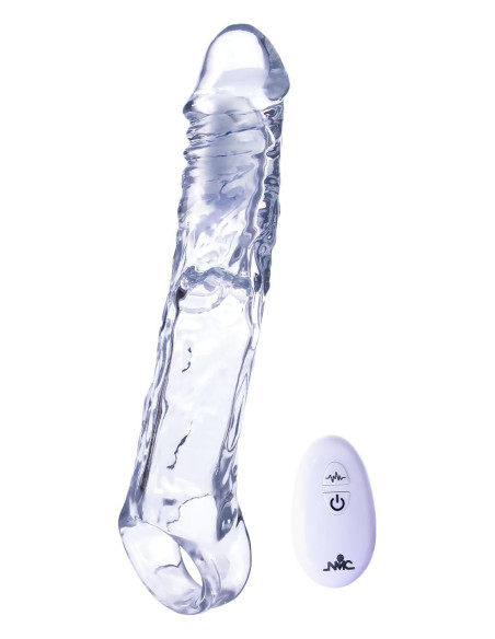 NMC 7.5 INCH TPE EXTENSION SLEEVE WITH 10 FUNCTION SPEED BULLET