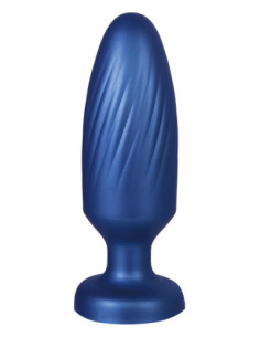 NMC 4 INCH SILICONE ANAL PLUG METALLIC BLUE