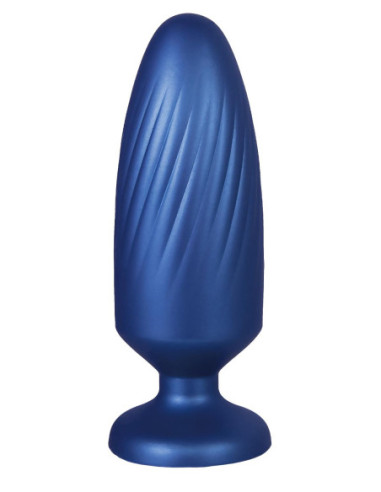 NMC 5 INCH SILICONE ANAL PLUG METALLIC BLUE
