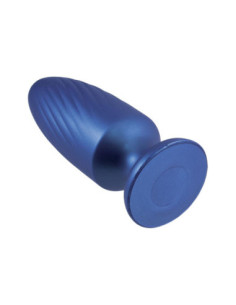 NMC 5 INCH SILICONE ANAL PLUG METALLIC BLUE 2