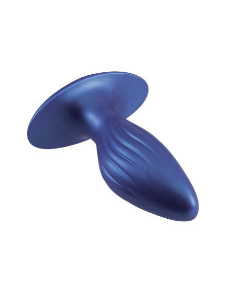 NMC 4.5 INCH SILICONE ANAL PLUG METALLIC BLUE
