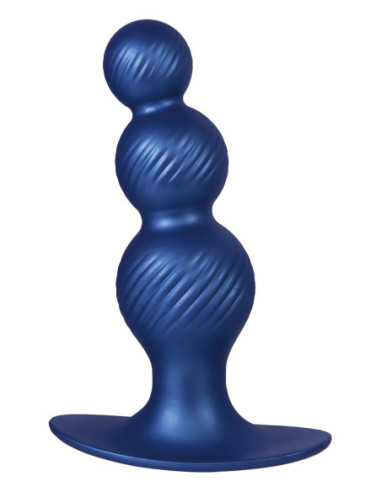 NMC 5 INCH SILICONE ANAL PLUG IN METALLIC BLUE