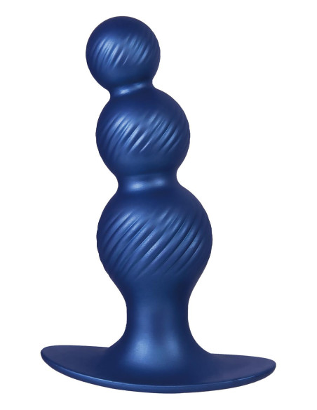 NMC 5 INCH SILICONE ANAL PLUG IN METALLIC BLUE