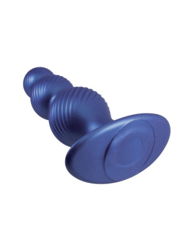 NMC 5 INCH SILICONE ANAL PLUG IN METALLIC BLUE