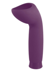 NMC 5.5 INCH RECHARGEABLE SILICONE 10 FUNCTIONS SPEED GLANS STIMULATOR PURPLE