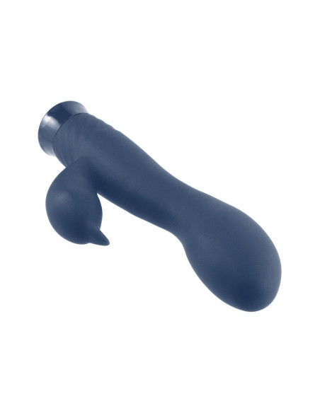 NMC 6.5 INCH RECHARGEABLE SILICONE 10 FUNCTIONS SPEED VIBRATOR BLUE