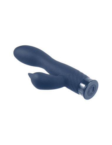 NMC 6.5 INCH RECHARGEABLE SILICONE 10 FUNCTIONS SPEED VIBRATOR BLUE