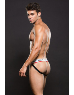 LOGO ELASTIC LOWRISE MESH JOCK WHITE M/L 2