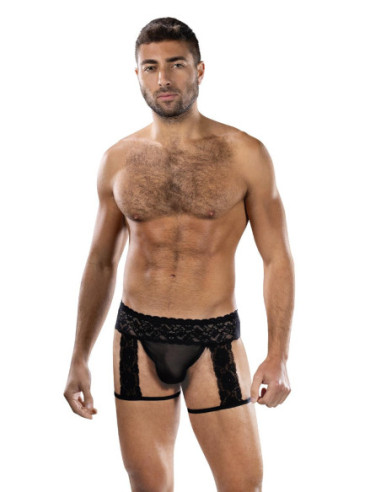 ENVY MIDNIGHT STRIDE GARTERS BLACK, OS