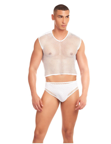 Trzyczęściowy zestaw Rainbow Party Net Flex - Niebieski, S/M