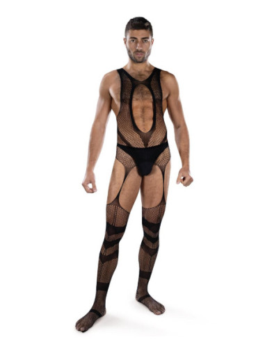 ENVY WEB OF LUST FISHNET OPEN CROTCH BODYSTOCKING, OS