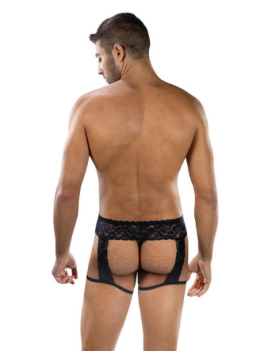 ENVY MIDNIGHT STRIDE GARTERS BLACK, OS