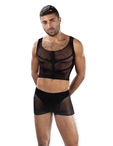 ENVY FISHNET ARMOR 2 PIECE SET BLACK, OS