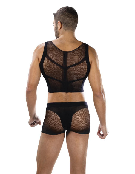 ENVY FISHNET ARMOR 2 PIECE SET BLACK, OS