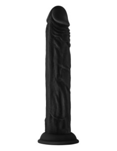 SHAFT MODEL J 9.5  INCH LIQUID SILICONE DONG BLACK