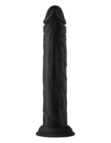 SHAFT MODEL J 9.5  INCH LIQUID SILICONE DONG BLACK