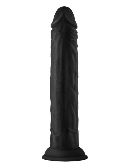 SHAFT MODEL J 9.5  INCH LIQUID SILICONE DONG BLACK