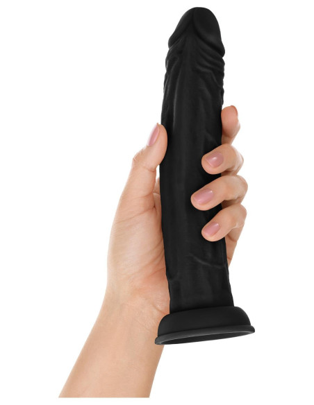SHAFT MODEL J 9.5  INCH LIQUID SILICONE DONG BLACK