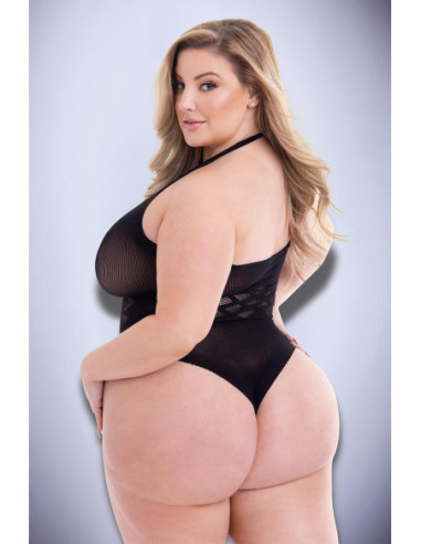 BACI JACQUARD BODYSUIT BLACK, QS