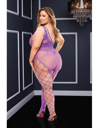 BACI OFF THE SHOULDER BODYSTOCKING PURPLE, QS