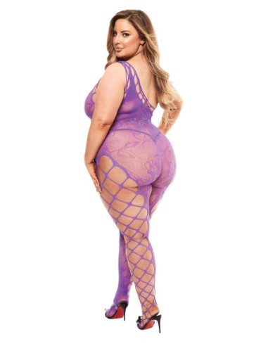 BACI OFF THE SHOULDER BODYSTOCKING PURPLE, QS