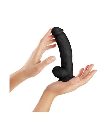 SHAFT MODEL C 7.5 INCH DONG WITH BALLS BLACK