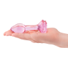 B-VIBE PINK ROSES GLASS BUTT PLUG TRAINING SET