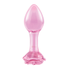 B-VIBE PINK ROSES GLASS BUTT PLUG TRAINING SET