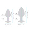 B-VIBE JEWEL HEART METAL BUTT PLUG TRAINING SET