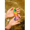 B-VIBE PEACE AND LOVE TIE DYE RIMMING PLUG