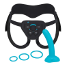 B-VIBE EVERY BODY STRAP-ON HARNESS SET WITH 6 INCH SILICONE DILDO PEG