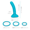 B-VIBE EVERY BODY STRAP-ON HARNESS SET WITH 6 INCH SILICONE DILDO PEG