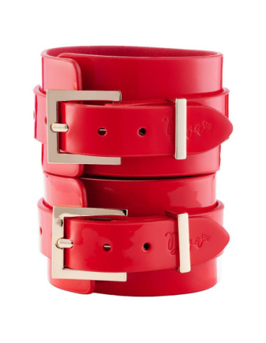 KINKY DIVA WRIST CUFFS RED