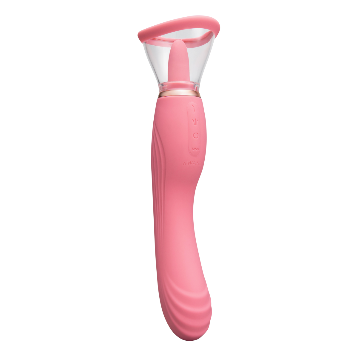 LE WAND LICK 3-1 DOUBLE ENDED VIBE WITH LICKING TONGUE STIMULATOR