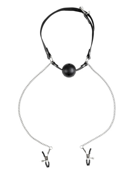 VIRGITE NIPPLE CLAMPS WITH MOUTH GAG