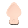 B-VIBE SLIPSKIN REALISTIC SILICONE DILDO 6 INCH GIRTHY CREAM