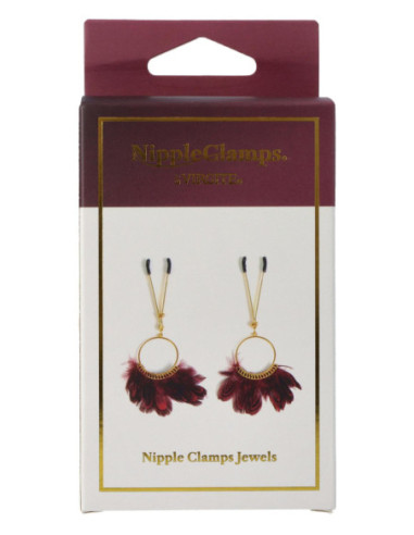 VIRGITE NIPPLE CLAMPS WITH FEATHERS