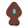 B-VIBE SLIPSKIN REALISTIC SILICONE DILDO 9 INCH GIRTHY BROWN