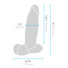 B-VIBE SLIPSKIN REALISTIC SILICONE DILDO 9 INCH GIRTHY BROWN