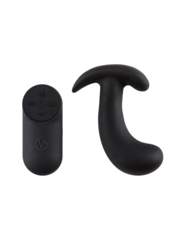 VIRGITE  PROSTATIC VIBRATOR WITH REMOTE CONTROL BLACK