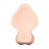 B-VIBE SLIPSKIN REALISTIC SILICONE DILDO 6.5 INCH CURVED CREAM