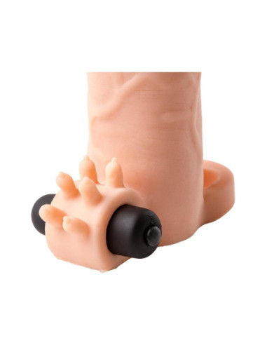 VIRGITE S5 REALISTIC VIBRATING PENIS SLEEVE S5 19 CM FLESH
