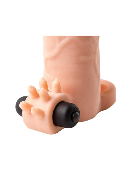 VIRGITE S5 REALISTIC VIBRATING PENIS SLEEVE S5 19 CM FLESH
