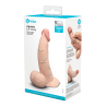 B-VIBE SLIPSKIN REALISTIC SILICONE DILDO 6.5 INCH CURVED CREAM
