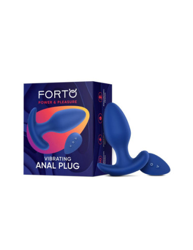 FORTO VIBRATING ANAL PLUG BLUE