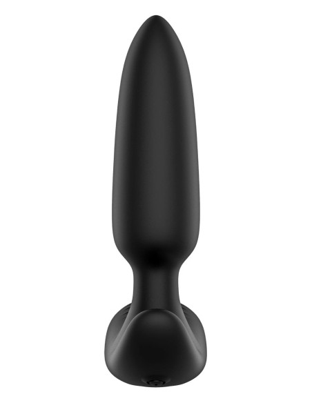 FORTO POINTED VIBRATING  PLUG BLACK