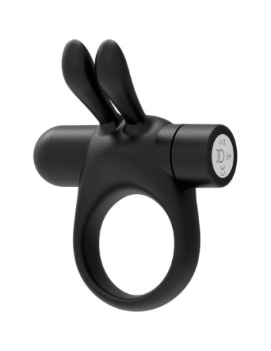 FORTO BUNNY VIBRATING COCKRING BLACK
